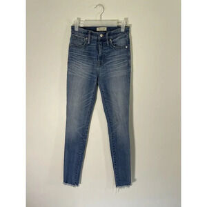 Madewell Women’s 10”‎ High-Rise Skinny Frayed Hem Jeans Women's Size 25